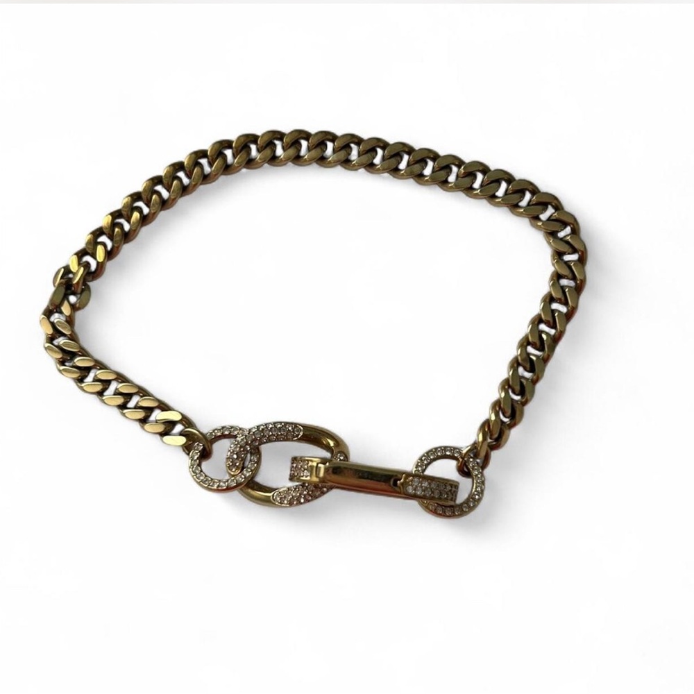 Swarovski Gold-Tone Chain Bracelet